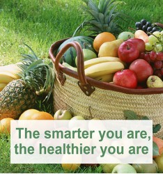 The smarter you are, the healthier you are